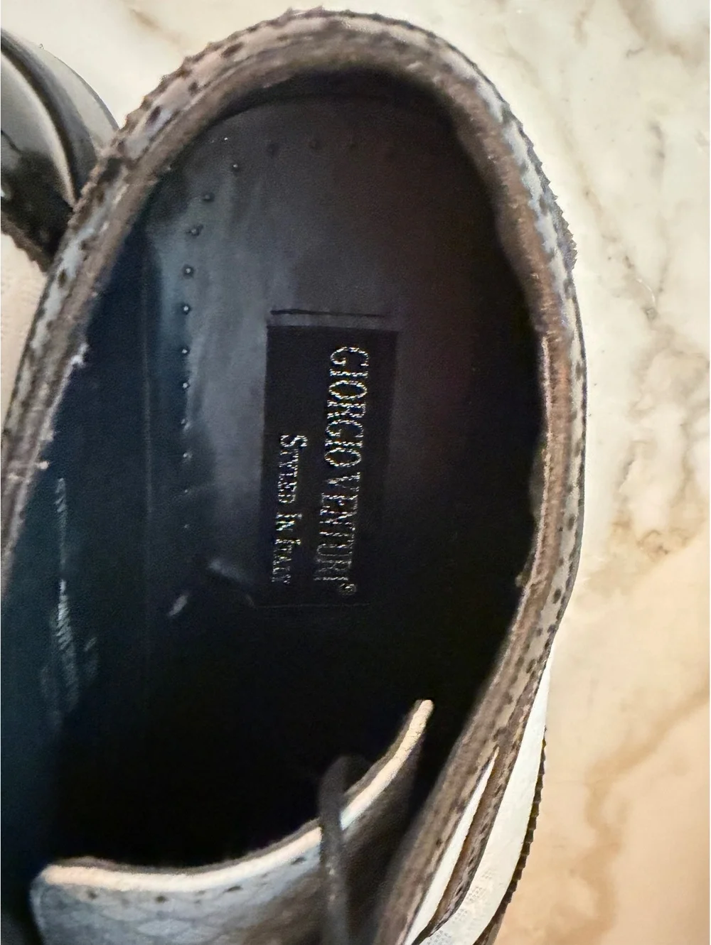 Giorgio Venturi Men's Two-Tone Black sz 8 and White Oxford Dress Shoes